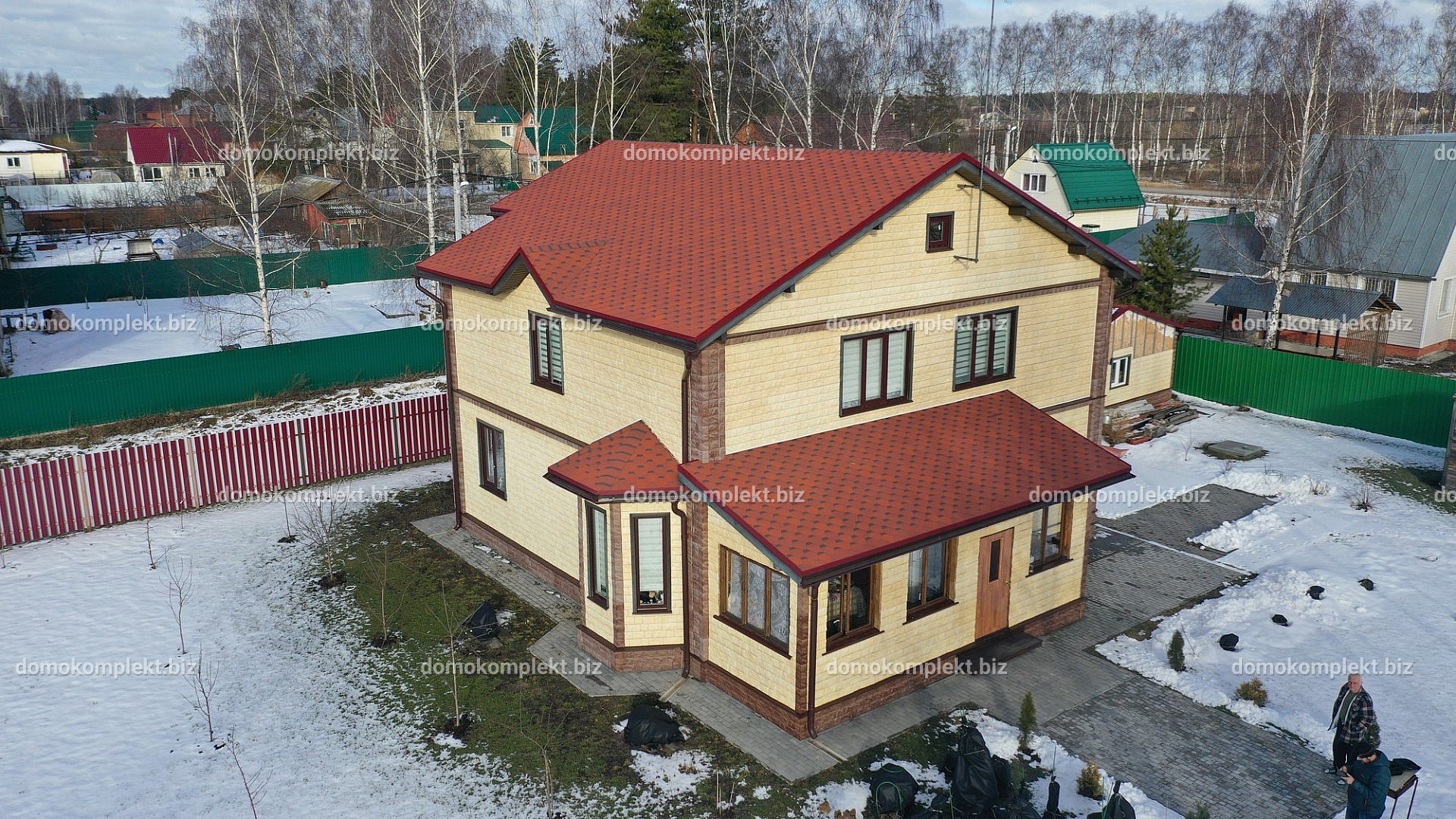 Строительство дома по проекту «Европа» в г. Куровское