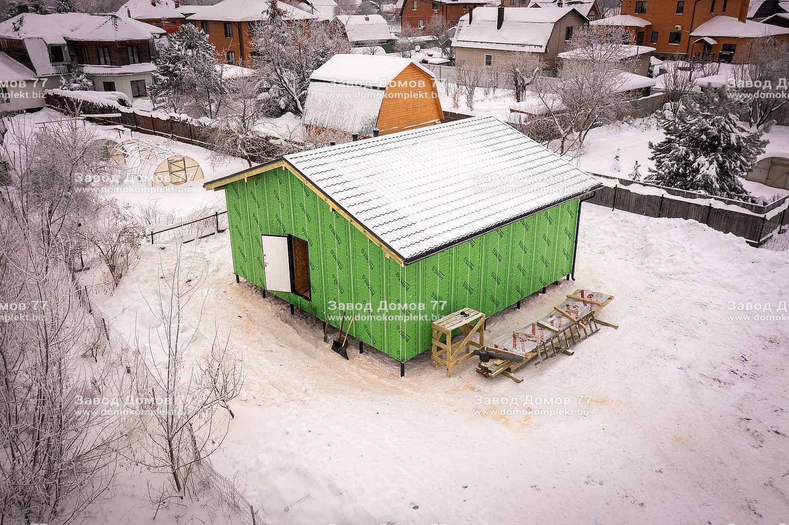 Строительство дома в городе Кашира, Московская область