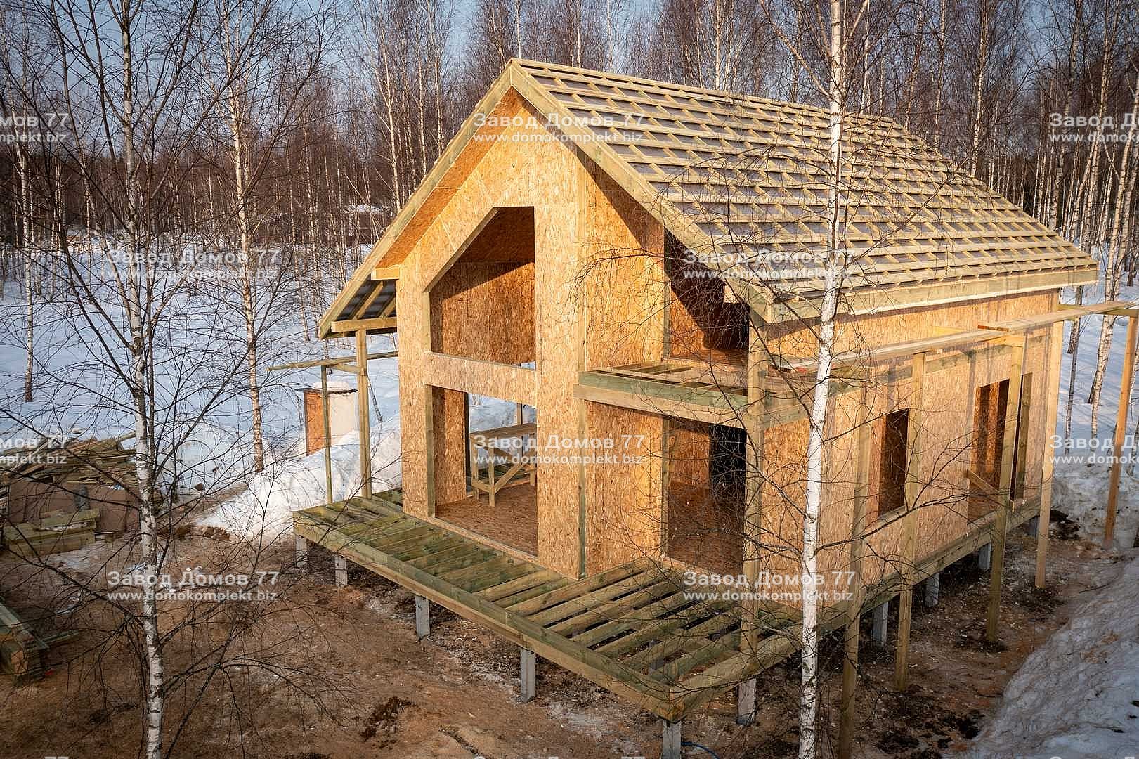 Строительство дома в КП «Лесной остров», Московская область